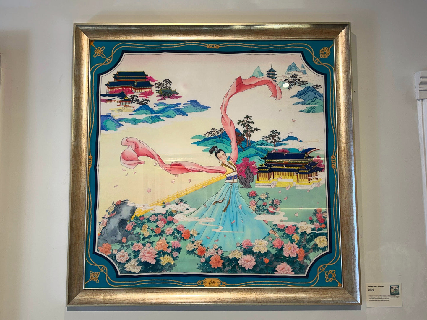 Delicate Beauty of the Han Scarf with frame
