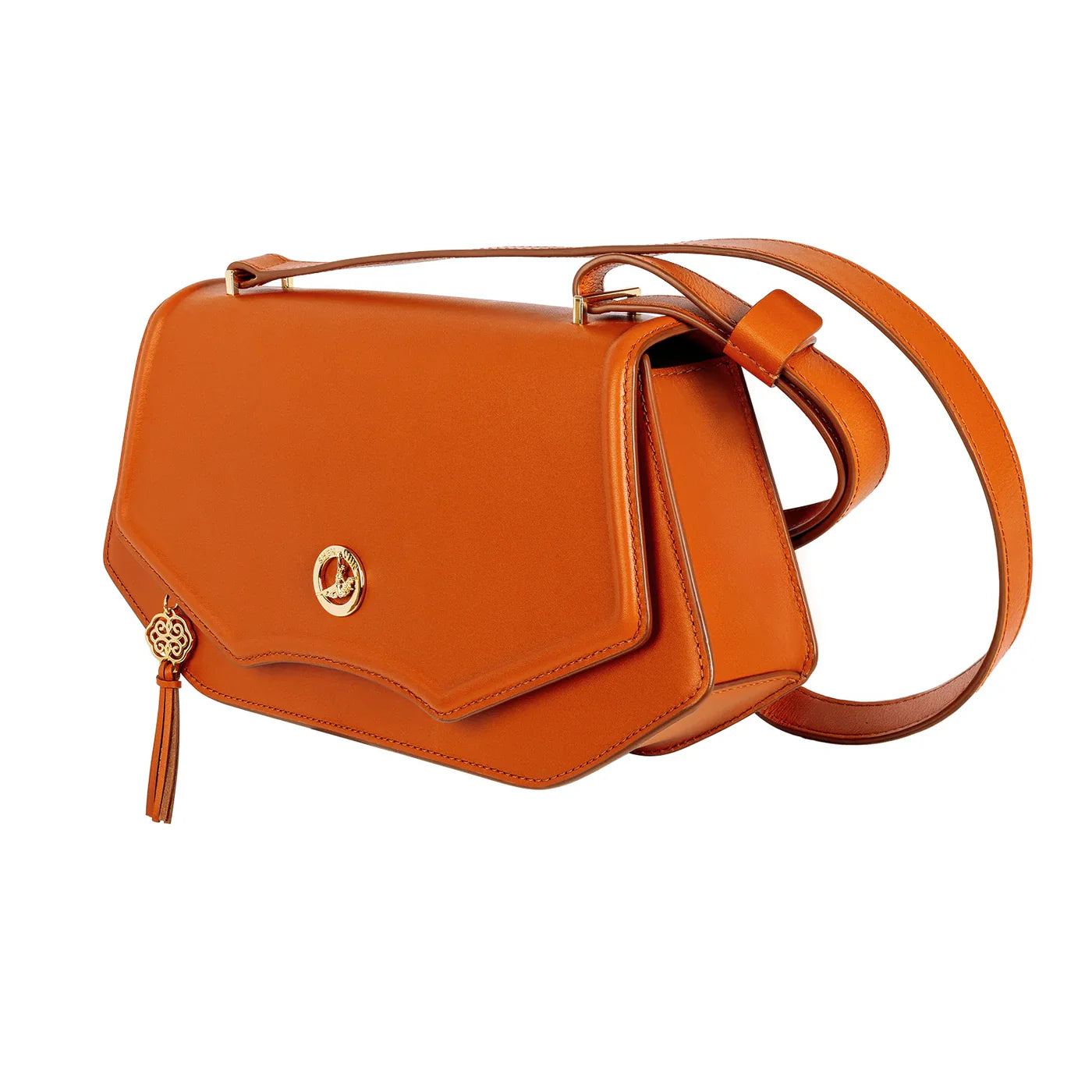 Manchurian Elegance Crossbody Bag with pouch - Brown