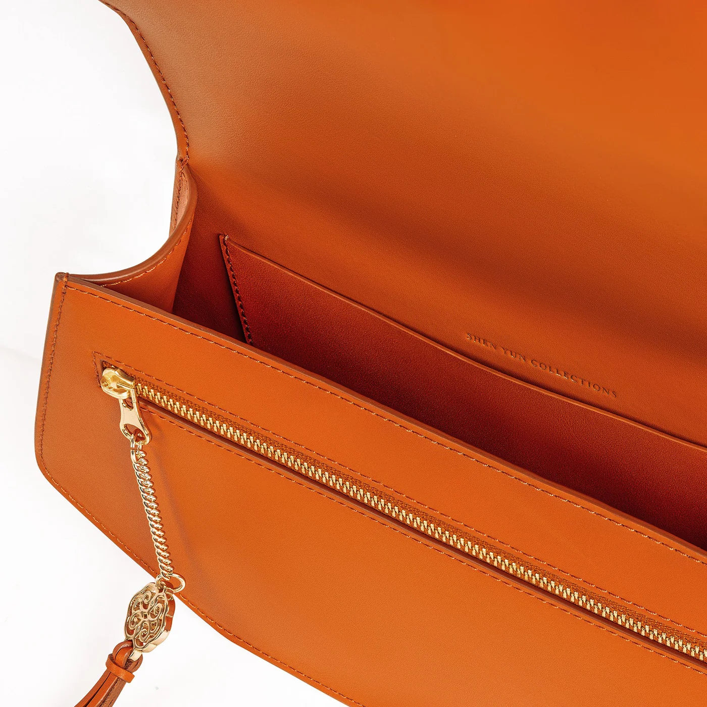 Manchurian Elegance Crossbody Bag with pouch - Brown