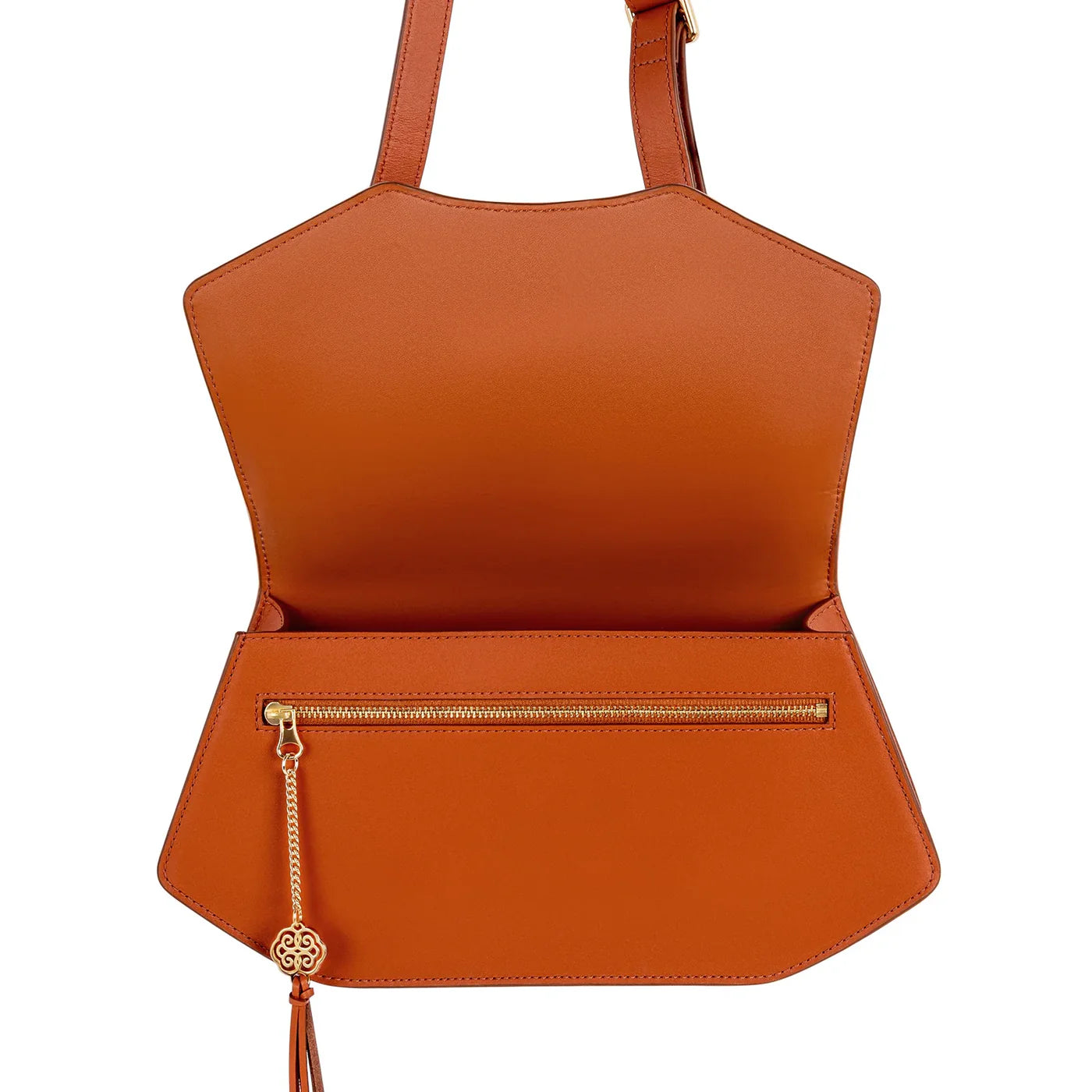 Manchurian Elegance Crossbody Bag with pouch - Brown
