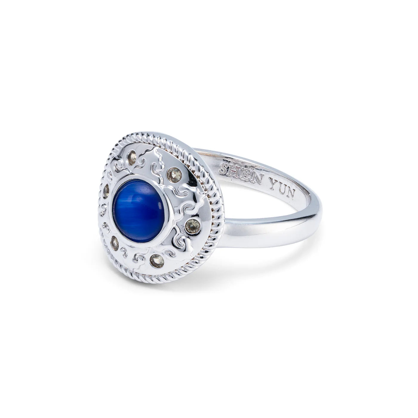 Mongolian Celebration Ring Blue 8/9 size