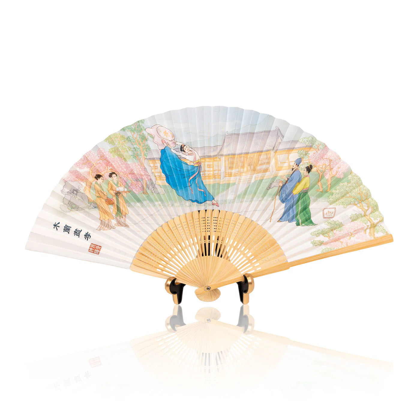 Lady of the Moon Double-sided Fan
