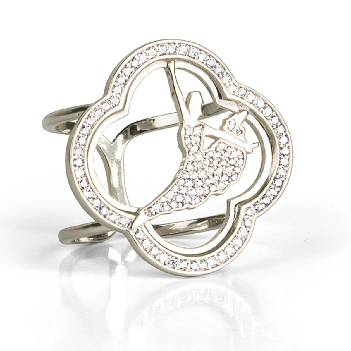 Signature Scarf Ring Silver