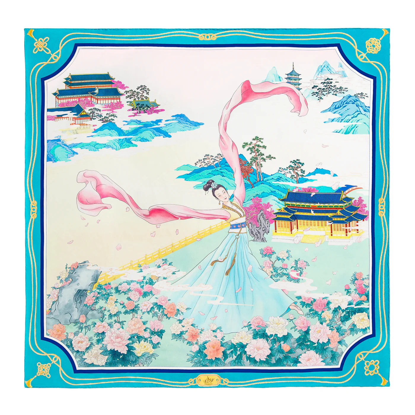 Delicate Beauty of the Han Scarf with frame