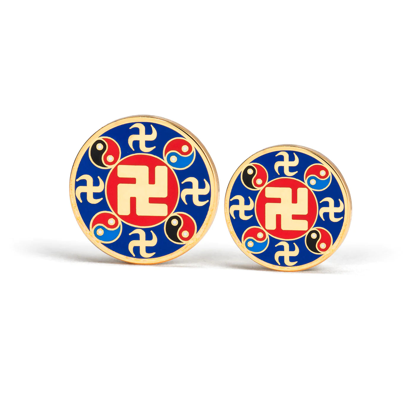 Falun Pin - Indigo Blue Large