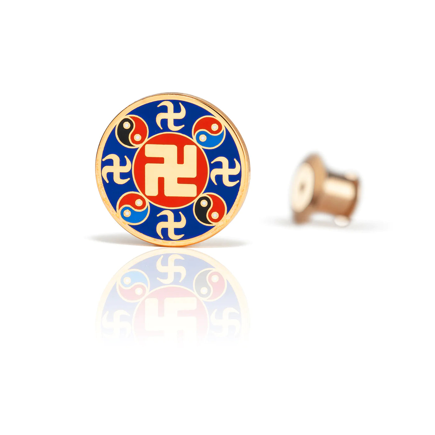 Falun Pin - Indigo Blue Large