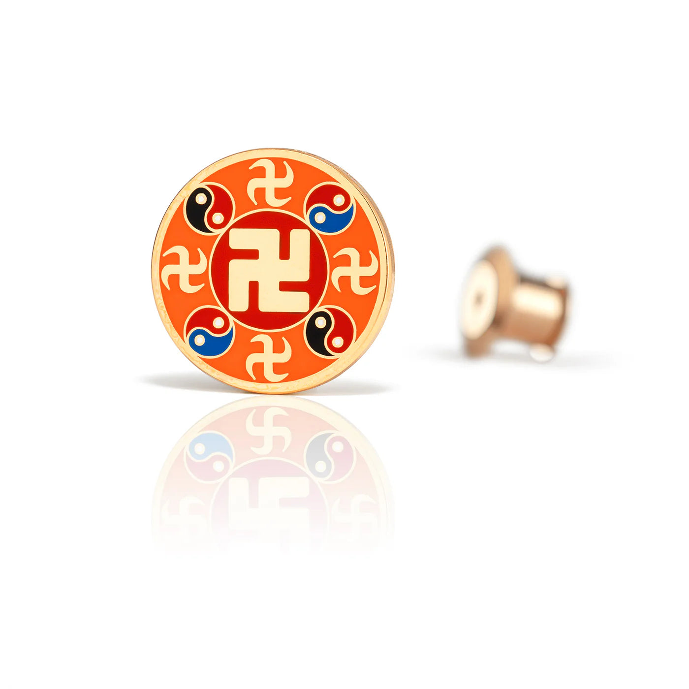 Falun Pin - Orange Large