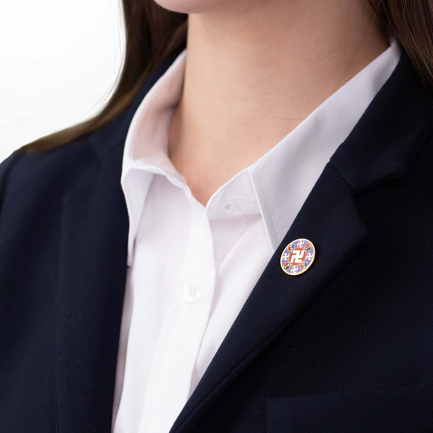 Falun Pin - Purple Small