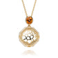 The Tang Elegance Necklace  18kt Yellow Gold with Spessartite Garnet