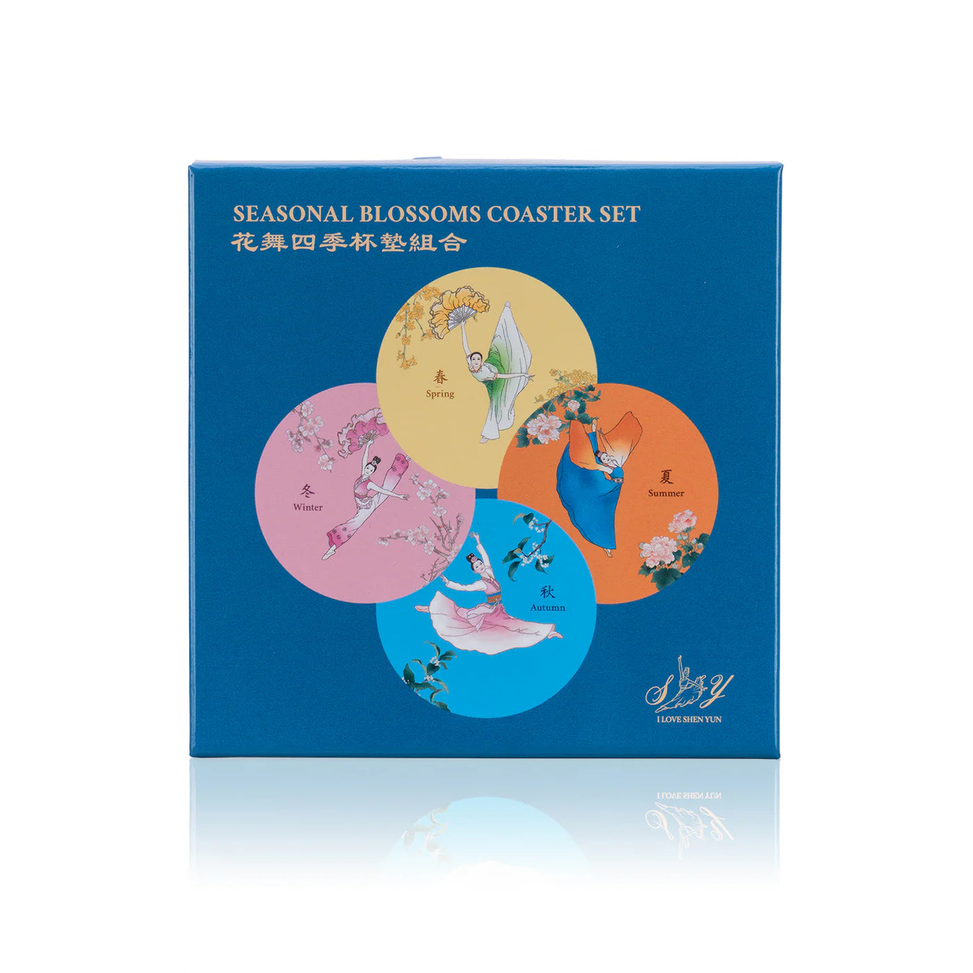 Seasonal Blossoms Coasters (set of 4)