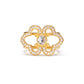 Elegant Bliss Scarf Ring Gold