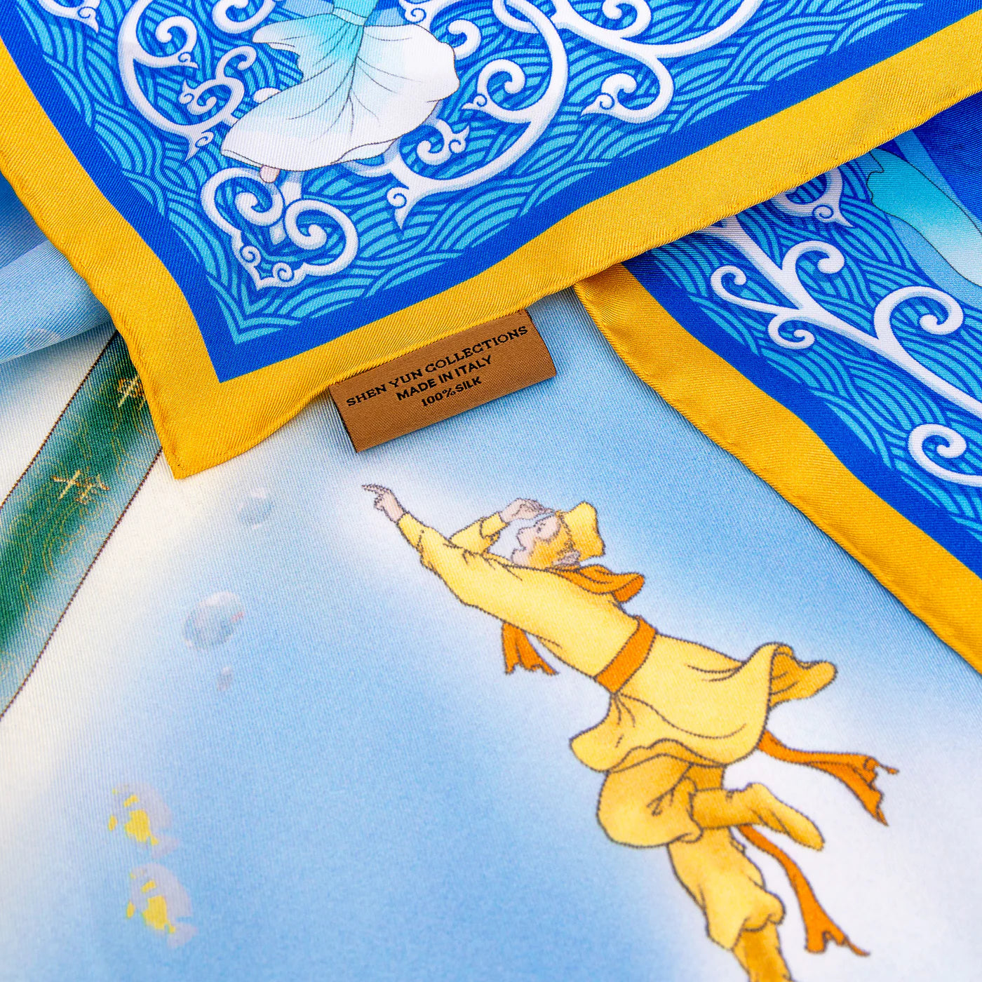 Monkey King and the Dragon Palace Silk Scarf