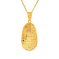 Plum Blossom Mosaic Mother of Pearl Necklace  Gold
