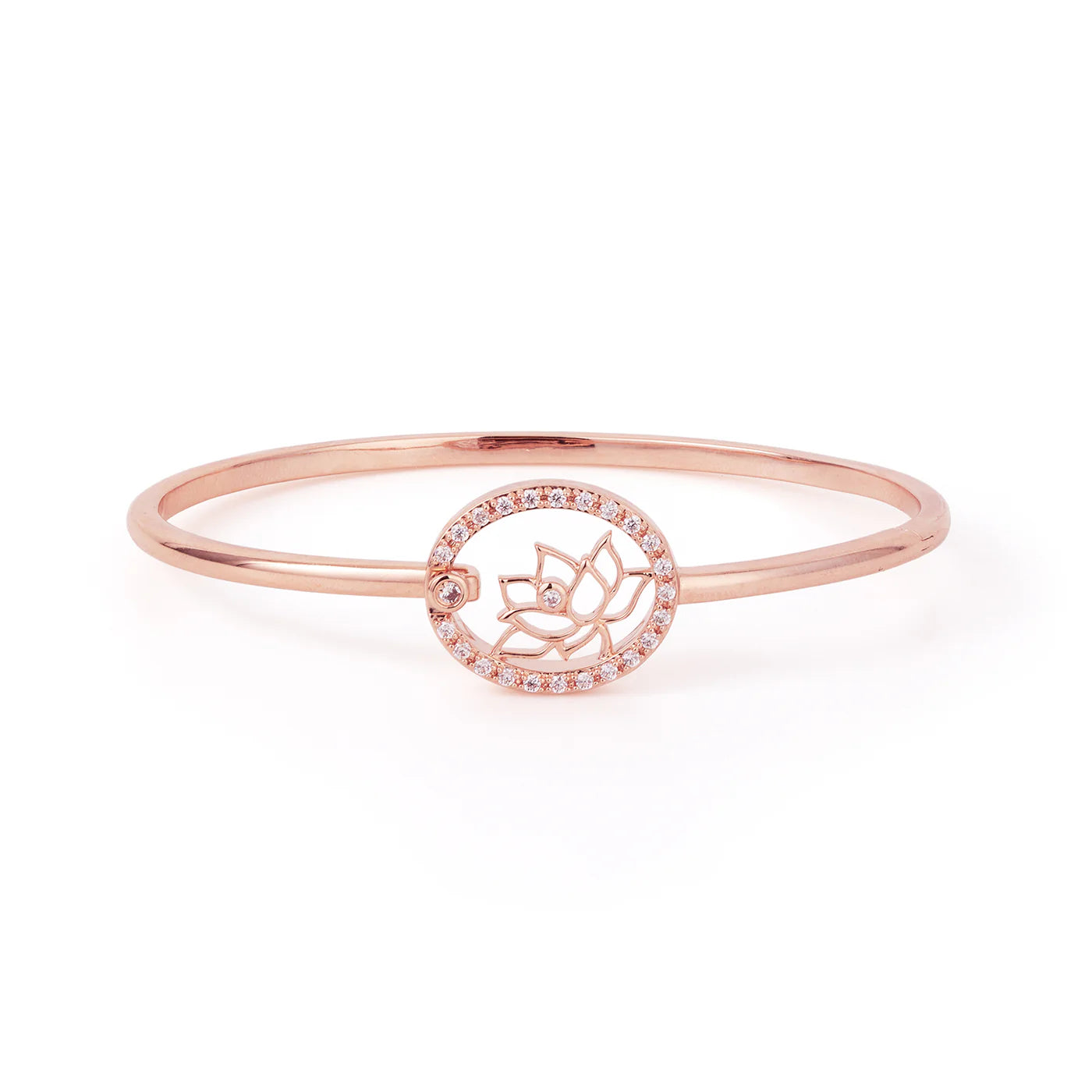 Lotus Fairies Bangle  Rose Gold Small