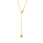 Plum Blossom Mosaic Mother of Pearl Necklace  Gold