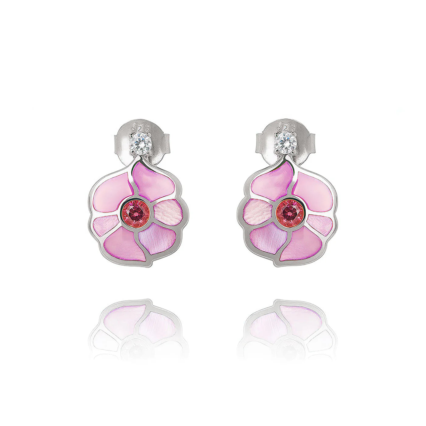 Windmill Grace Stud Earrings Pink