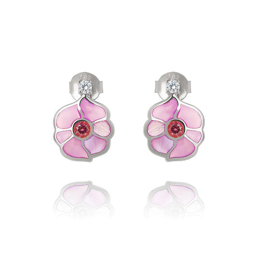 Windmill Grace Stud Earrings Pink