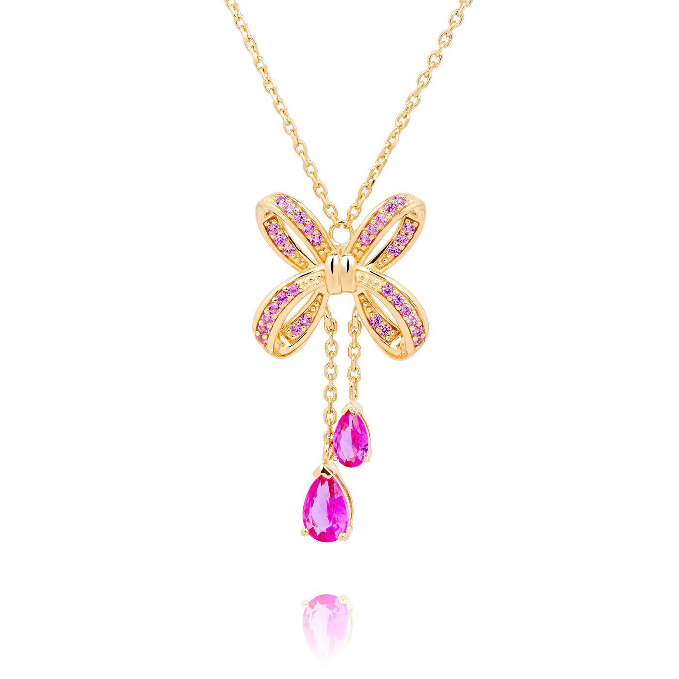 Blissful Knot Necklace  Gold