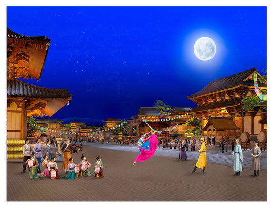 Visiting the Moon Palace Giclée Print 16" x 12"