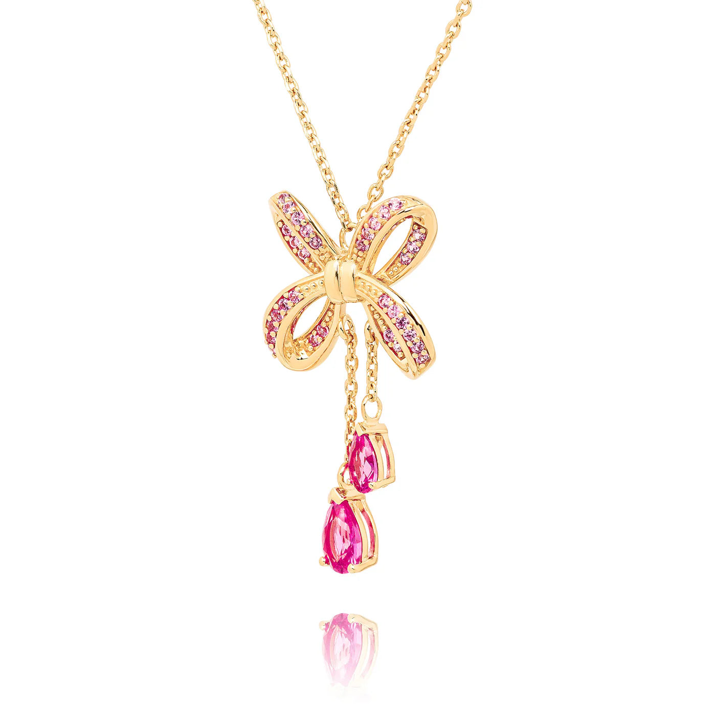 Blissful Knot Necklace  Gold