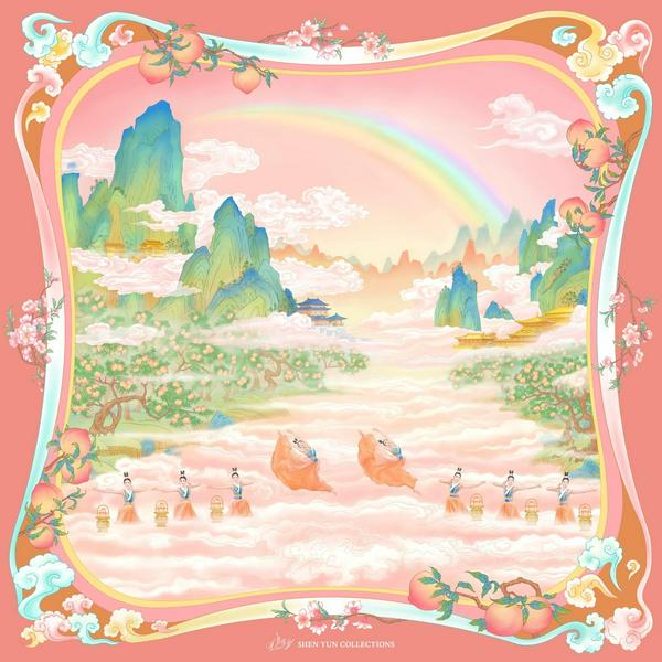 Eternal Peach Scarf