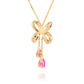 Blissful Knot Necklace  Gold