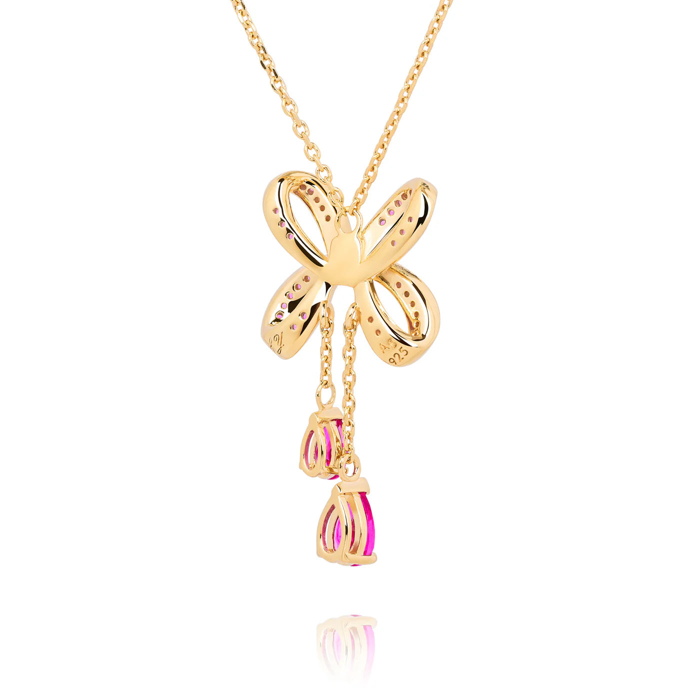 Blissful Knot Necklace  Gold