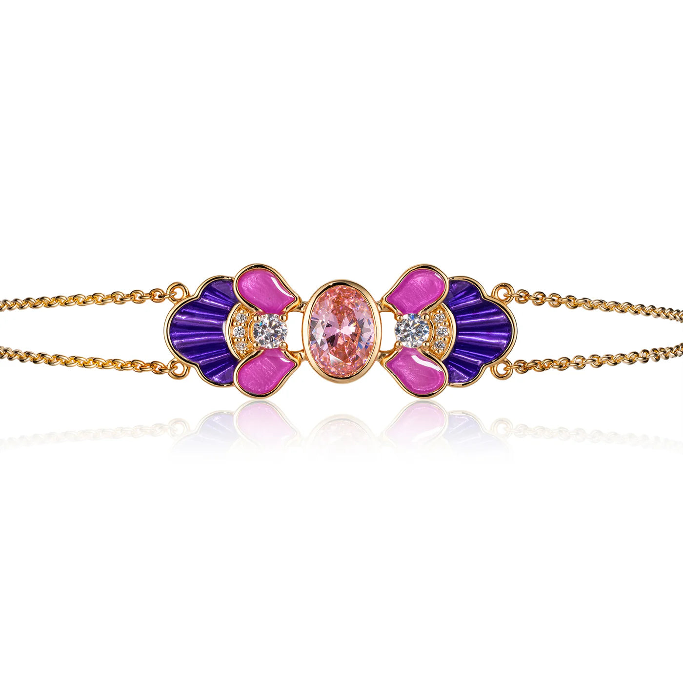 Tang Flowing Gowns Bracelet Purple