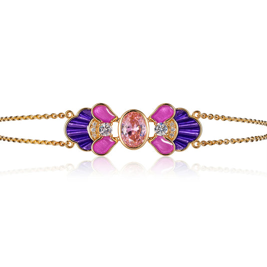 Tang Flowing Gowns Bracelet Purple