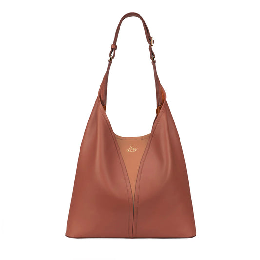 Hanfu Shoulder Bag - Brown