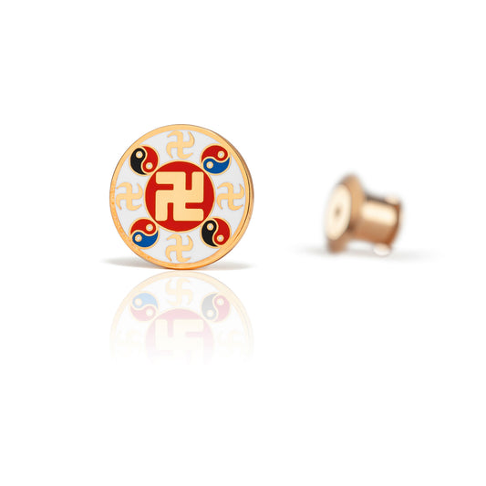 Falun Pin - White Small
