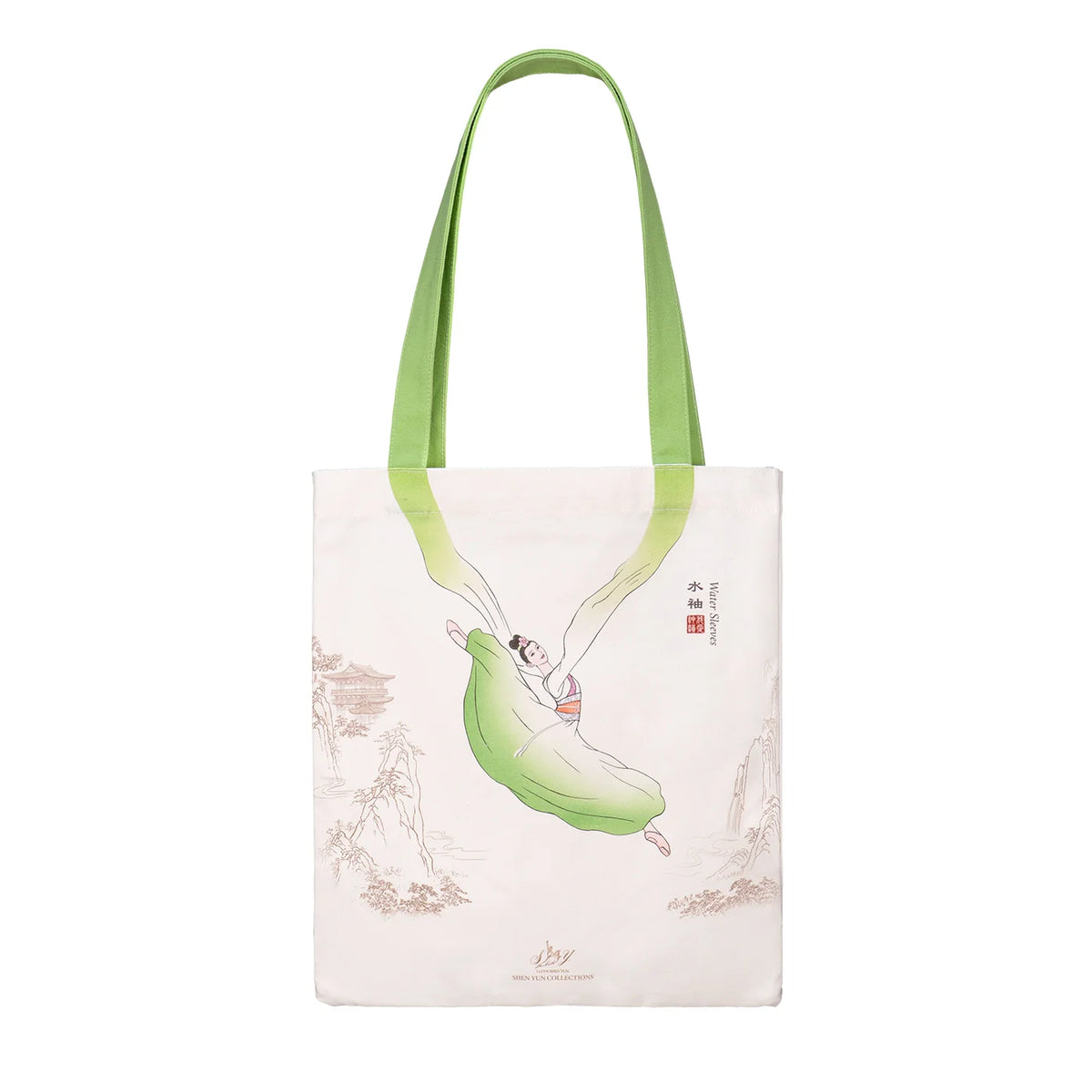 Water Sleeves Canvas Bag Green