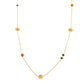 Majestic Tang Peony Long Necklace 35”