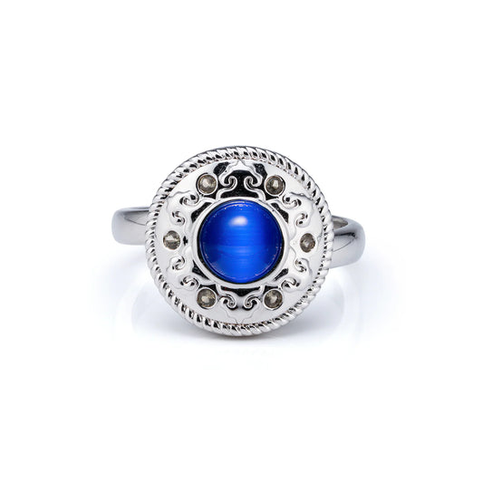 Mongolian Celebration Ring  Blue size 6/7