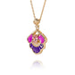 Tang Flowing Gowns Necklace Purple