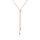 Lotus Fairies Oval Necklace  Rose Gold