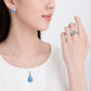 Windmill Grace Stud Earrings Blue