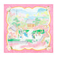 The Mulan Scarf  Pink and Sky Blue