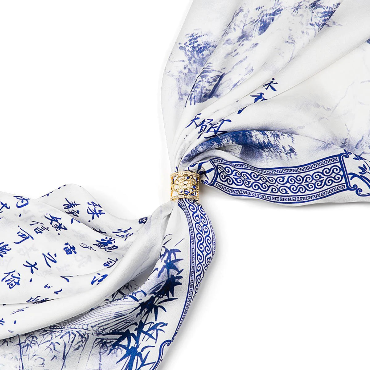 Tang Flower Scarf Ring