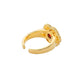 Blissful Ruyi Ring with Carnelian size 8/9