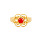 Blissful Ruyi Ring with Carnelian size 8/9