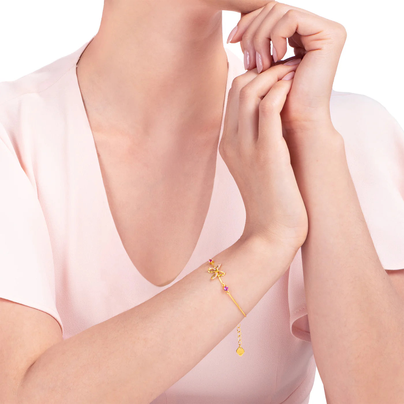 Blissful Knot Bracelet  Gold
