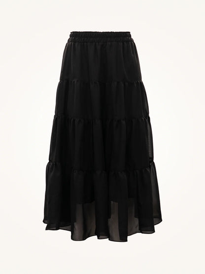 Floral Tiered Maxi Skirt