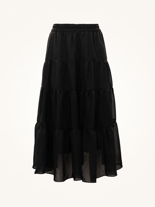 Floral Tiered Maxi Skirt