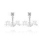Zhen Shan Ren Words Silver Earrings