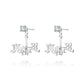 Zhen Shan Ren Words Silver Earrings