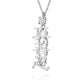 Zhen Shan Ren Words Silver Necklace