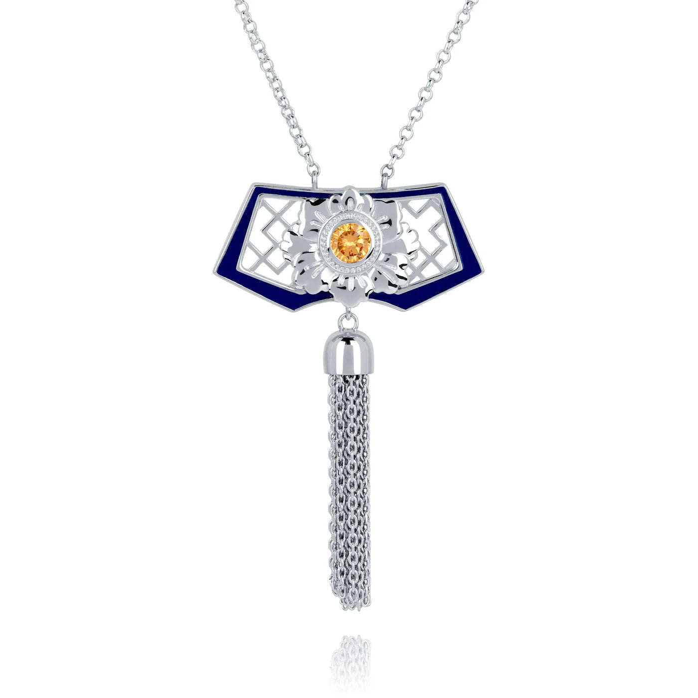 Manchurian Elegance Necklace Blue