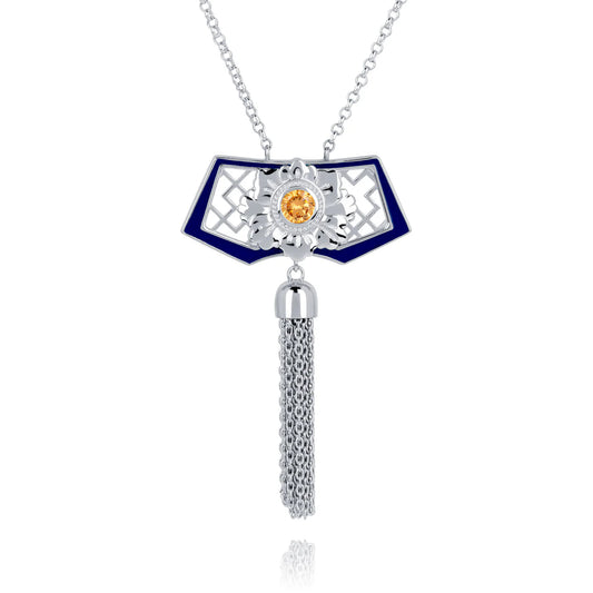 Manchurian Elegance Necklace Blue
