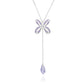 Blissful Knot Necklace  Silver